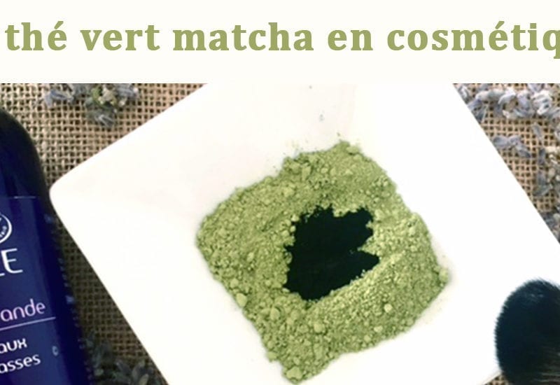 bandeau masque thé vert matcha en cosmétique