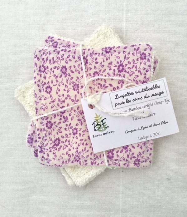 Lingettes lavables démaquillantes lot de 5