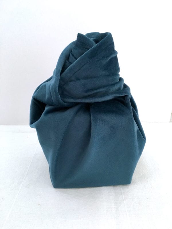 Furoshiki Bleu canard velours