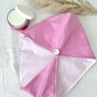 Bonnet de soin auto chauffant Pois Rose