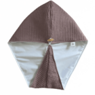 Bonnet de soin capillaire auto chauffant vieux rose