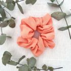 Chouchou, scrunchie Pêche