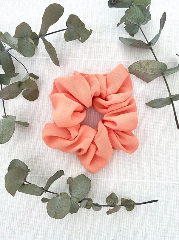 Chouchou, scrunchie Pêche