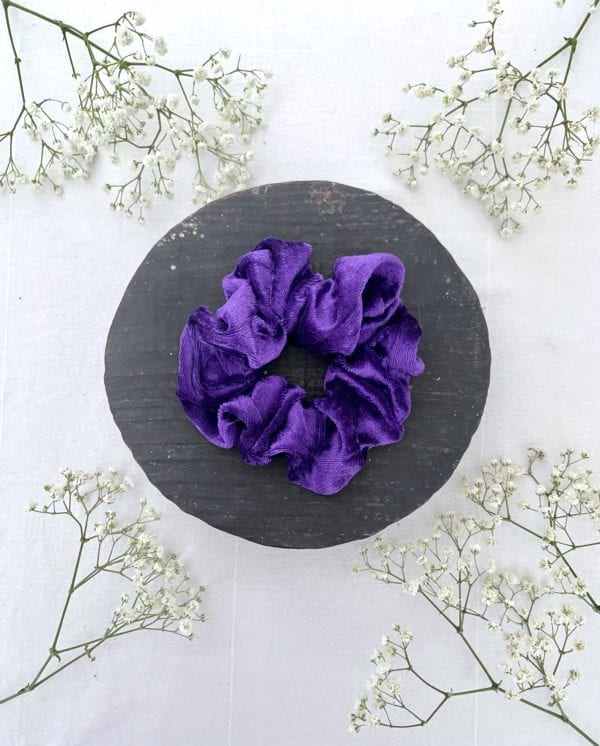 Chouchou, scrunchie Velours Violet