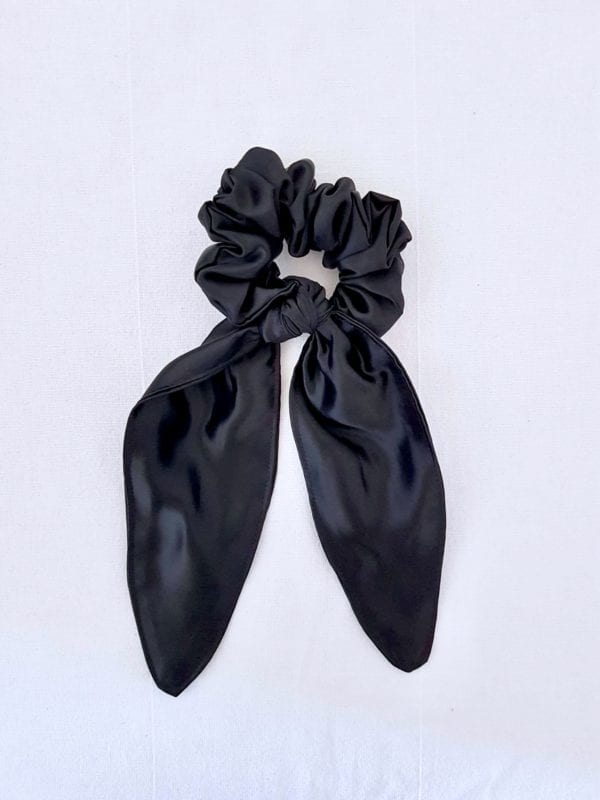 Foulchie long satin noir