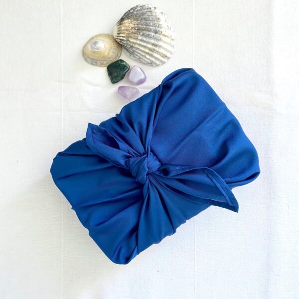 Furoshiki Bleu satin