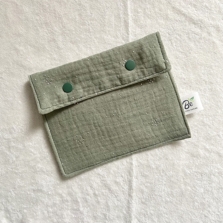 Pochette savon imperméable Vert Amande