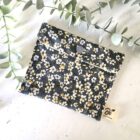 Pochette savon imperméable fleurs jaunes