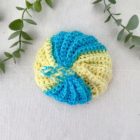 Tawashi boule jaune bleu