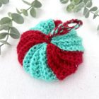 Tawashi boule rouge turquoise