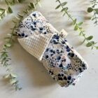 essuie-tout lavables Fleurs bleues