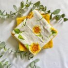 lingettes démaquillantes lavables Tournesols