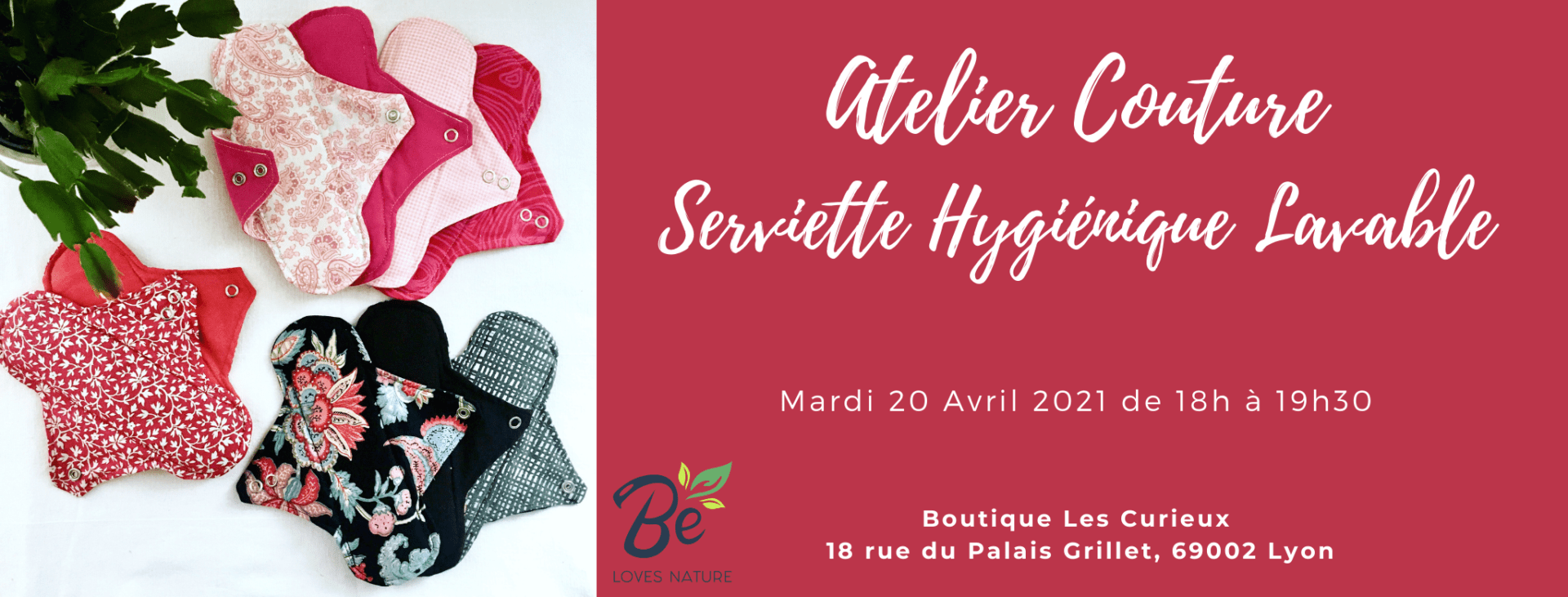 Atelier couture zero dechet, apprendre à fabriquer une serviette hygiénique lavable