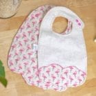 Bavoir lavable en éponge de bambou Bio fait artisanalement en France
