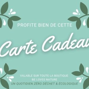 Carte Cadeau Be Loves Nature un quotidien zéro déchet & écologique