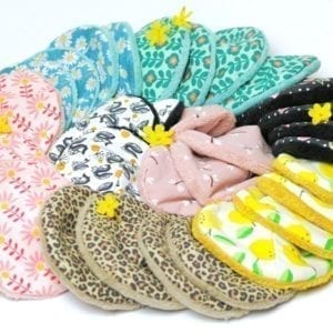 Coussinets Lavables d'allaitement lavables bio en bambou absorbant pour mamans allaitantes