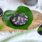 Coussinets d'allaitement lavables Nuit en bambou bio noir pour mamans allaitantes
