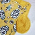 Serviette hygiénique lavable maternité bambou jaune