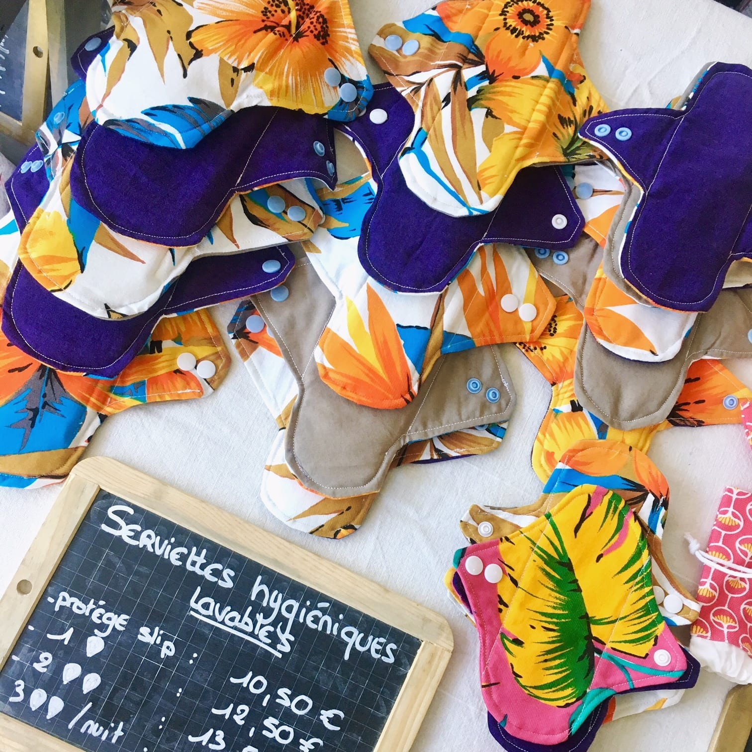 Hygiène intime Serviettes hygiéniques lavables en tissu recyclé Be Loves Nature, catégorie hygiène intime