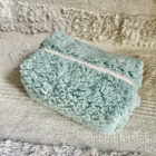 Trousse de toilette imperméable Fourrure vert amande