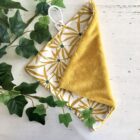 Petite Serviette Visage Palmier Jaune