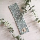 Marque-Page tissu Feuilles verte